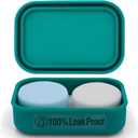 Enhanced Leak Proof Travel Soap Case, AIMAIAIMAI Silicone Soap Container with Draining Layer, Portable Bar Soap Holder for Bathroom, Camping, Gym, Easy to Clean (Green)