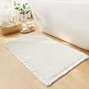 Subrtex Waffle Weave Rug, Cream, 24" x 60"