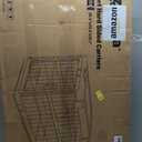ZOMISIA Collapsible Dog Crate for Large Dogs - 36" L Heavy Duty Dog Kennel No Tools Required with 4 Sides Steel Foldable Cage for Dogs Indoor, Portable Carrier with 2 Smooth Wheels, Woodgrain