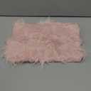 14x10 inches 1pcs Rectangle Faux Fur Plush Cushion, Area Rugs Fluffy Carpet Mini Small Size Fit,for Tabletop Photography,Home Decor,Product Display,Locker Accessories for Girls (Pink)