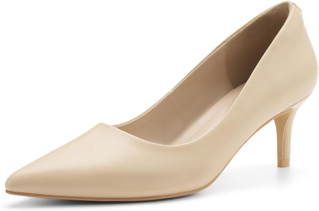 ZURIN Women's Pointed Toe Comfortable Stiletto Heels Closed Toe Dress Pumps Shoes for Wedding Work Office Business, Size 7.5