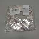 Flexible Molding Trim Peel and Stick for Walls 10ft Decorative Bead Pearl DIY Wall Trim for Bathroom Mirror Frame Border Backsplash Tile Ceiling Cabinet TV Wall Edge (White, 10ft /15 mm)