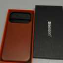 SHIELDON Genuine Leather Case for iPhone 17 Pro Max 6.9" 2025 with [Updated Camera Button], Compatible with Magsafe, Magnetic Wireless Charging, Shockproof Protective Cover, Metal Button - Retro Brown