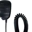 Caroo Handheld Speaker Mic 1 Pin 2.5mm Shoulder Microphone with Reinforced Cable Compatible with Cobra Walkie Talkie Two Way Radio Accessories