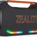 ZEALOT Upgrade 350W Max Loud Wireless Outdoor Bluetooth Speaker, OTG, Custom Sound APP, Dual Pairing, XBass, 48000mAh, Outdoor Waterproof Speaker for Beach, Live Stream, Travel and Party