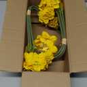 Briful 12 Stems Daffodils Artificial Flowers 2 Bunches Real Touch Fake Narcissus Flower 9in Silk Spring Fake Flowers Wedding Floral Decor Bouquet for Home Party Wedding Office Anniversary Decor,Yellow