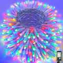 1000 LED String Lights Indoor Outdoor 328FT Christmas String Lights for Outside 8 Modes Clear Wire, Plug in Twinkle Fairy Lights for Bedroom Party Garden Christmas Tree Decorations, Multicolor