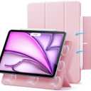ESR for iPad Pro 11 Inch Case (M5/M4) 2025/2024, Strong Magnetic Attachment, Slim Trifold Stand Case, Supports Pencil Pro and Pencil(USB-C), Tough Protection, Auto Sleep/Wake, Rebound Series, Pink