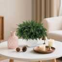 18 Inch Real Touch Cedar Branches - 16 Pcs Artificial Christmas Plants Branches, Faux Greenery Pine Stems Fake Cedar Picks for Vase DIY Crafts, Christmas Pine Branches for Home Indoor Decor