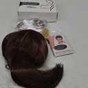 morvally 5pcs Set 70s 80s Disco Wig with Mustache Glasses and Chain | Short Brown Mens Mullet Wig for 60s Singer Rocker Hippies Costume Cosplay Halloween Party