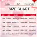 Ithalt Kids Valentine Shirt Girls Valentines Shirts Cute Heart Graphic Long Sleeve Tee Tops 4-14y(APink1,110)