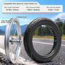 14x2.50 Solid Tire,14x2.5(64-254) tire Replaces 2.50-10 60/100-10 Dirt Bike Replacement for Road/Mountain Bicycle,Kids Bike