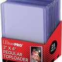 Ultra Pro 25 3 X 4 Top Loader Card Holder for Baseball, Football, Basketball, Hockey, Golf, Single Sports Cards Top Loads