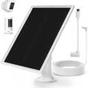 Solar Panel Charger for Ring Camera, Compatible with Ring Stick Up Cam Battery, Spotlight Plus/Pro, Waterproof, 4M/13FT Cable，6W Fast Charging (1Pack)