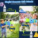 2 x Fart Gun Toy for kids: Fart Blaster with Real Fog Rings, 2 Scents, 2 Sound Effects & Color-Changing Lights, Anti-Backflow Design for Boy, Girl, Funny Prank Gift for Easter Birthday and Party Fun