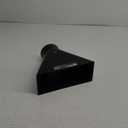 POWERTEC 70151 Dust Hood Rectangular Shape, Funneled 4-Inch Fitting By 10-Inch Wide Attachment for Dust Collection