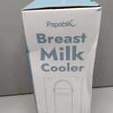 Papablic 360 CapsuleChill Breastmilk Cooler for 36H Safe Storage, Stress-Free Portable Breast Milk Chiller for Working Mom, 20oz Travel Cooler with 2pcs Stainless Steel Baby Bottles, Lilac Purple