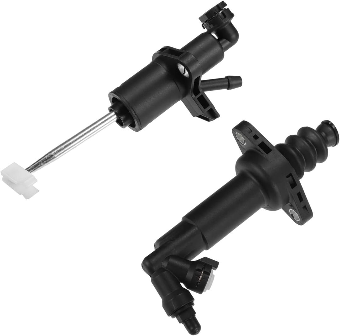 Motoforti Clutch Master Cylinder Slave Cylinder 1J0-721-261-N 1J1-721-388-G Fit for Volkswagen Jetta/for Volkswagen Beetle - Pack of 2 Black Long-lasting