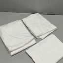 Soft Bed Sheet Set Pure Cotton Quality 800 Thread Count, 17 Deep Pocket 4-Piece Sheet Set Cot Bed White, King