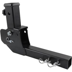JDMSPEED Trailer Hitch Folding 2" Trailer Hitch 500LB Capacity Shank Mount Cargo Wheelchair Carrier Adapter