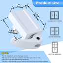 5 Pack Window Locks, Diecast Durable Design, Compatible with Horizontal and Vertical Window, Fit 1/16 inch(0.16cm) up to 1-1/2 Inch Long Version Wide Rail Easy Installation Enhanced Safety