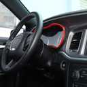 Voodonala for Durango Center Consoles Dash Board Instrument Console Fascia Trim for 2011-2024+ Dodge Durango Interior Accessories, 1pc Red ABS