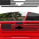 RT-TCZ for Silverado Tailgate Flag Decal Sticker Compatible with Chevy Silverado 2019-2024 Black Flag Exterior Accessories
