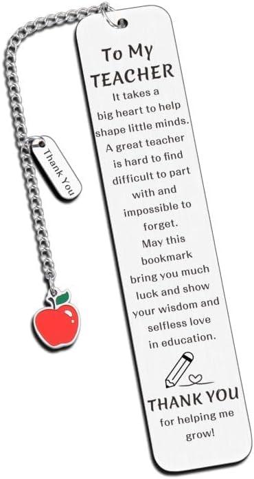 Teacher Valentines Day Appreciation Gifts for Women Men Bookmark Best Teacher Appreciation Gifts Ideas Thank You Gifts for Teacher Gifts from Students Teacher Retirement End of Year
