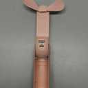 JISULIFE Handheld Mini Fan, 3 IN 1 USB Rechargeable Portable Fan [12-19 Working Hours] with Power Bank, Flashlight, Pocket Design for Travel/Summer/Concerts/Lash, Gifts for Women (Pink)