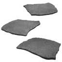 Sekcen 3 Pack Rubber Stepping Stones Outdoor Garden Rubber Pavers Pathway Walkway Paving Stones