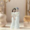 Gifts for mom Birthday, Mother Daughter Figurine with Hand-Carved,Gifts for mom from Daughter,Retirement Gifts, Mother of The Bride Gifts,Memorial Gifts,Statues for Home Decor