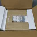 Lerliuo 3 Tier Printer Stand with Storage, Printer Table for Home Office, Wooden Rolling Printer Cart Shelf with Lockable Wheels fit Fax Machine, Scanner(Natural)