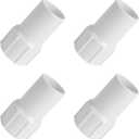 BlueStars Ultra Durable 1-1/2 Inch Pool Vacuum Hose Cuff - Replacement for 1-1/2" diameter Spiral-Wound Pool Hose Ends, Connect Vacuum Head  Pack of 4