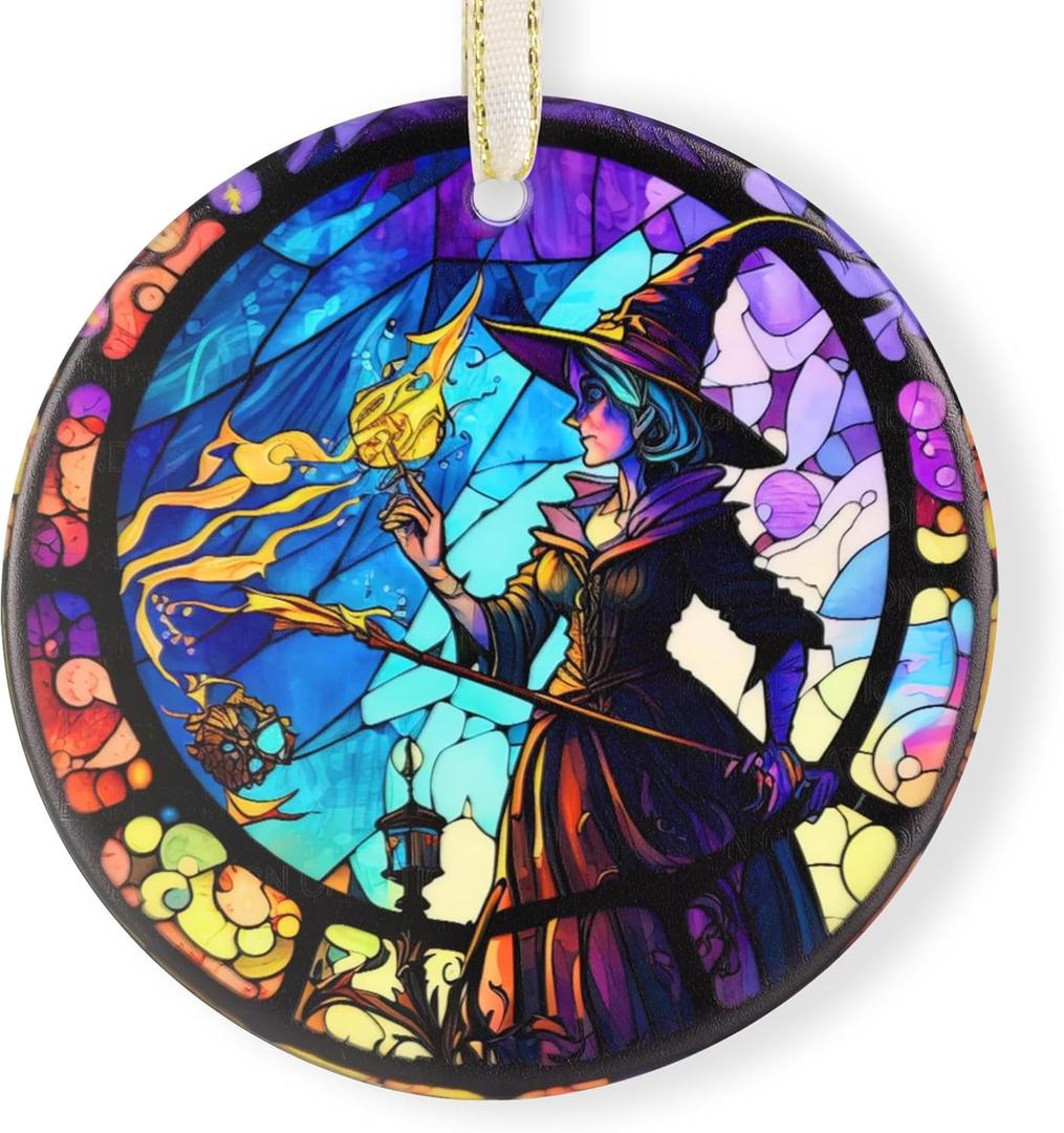 Christmas 2025 Ornaments, Christmas Ornament Gift, Holiday Keepsake, Stocking Stuffers, Gift Ideas - Magic Witch