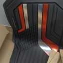 Skechers Heavy Duty Rubber Car Floor Mats,Dual Color Design Floor Mats,All Weather Car Mats,Waterproof Trim to Fit Universal Floor Liner Car Accessories,Automotive Floor Mats for Cars Trucks Suvs,Red