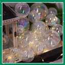 48 Pcs Christmas Rainbow Decorations - Transparent Fillable DIY Hanging Balls, 4 Sizes for Xmas Tree Home Party Decor