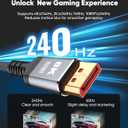 3 x 5ft 8K 4K DP Cable, VESA Certified, 32.4Gbps, High Refresh Rate for Gaming Monitor, HBR3, HDR