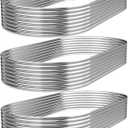 BTDVR 3 PCS 84ft Galvanized Raised Garden Bed Outdoor, Metal Raised Beds for Vegetables, Above Ground Garden Box for Flower, Steel Garden Bed for Gardening