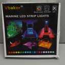 Boat Strip Lights Waterproof 50FT, 12v RGB Marine Pontoon Boat Lights, Boats Interior Deck Cabin Light, Night Fishing Lighting for Jon Bass, Yacht, Kayak, RV