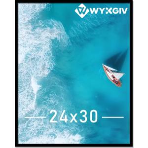 Black 24x30 Picture Frame Lightweight yet Durable Frame Wall Hanging