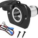 DaierTek 12V Cigarette Lighter Socket 12 Volt Power Outlet Replacement Plug Socket for Car, Automotive, Truck, RV, Boat, Motorcycle (DR-Y8)