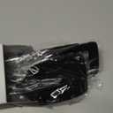 5Pcs Silicone Cooking Utensils Set, Heat Resistant Kitchen Tools Include Solid&Slotted Spatula, Cooking Spoon and Pasta Server, Silicone Kitchen Utensils set for Nonstick Cookware Flipping, Black