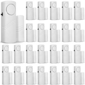 Xuhal 24 Pcs Door Window Alarm for Home Security Bulk Wireless Door Sensors Security Burglar Alarm Anti Theft for Safety, Home, Office, Garage, Apartment