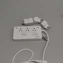 2000W Voltage Converter US to Europe for Hair Dryer, 220V to 110V Converter for European Travel with 3 AC 2 USBC 2 USBA Ports, European Travel Plug Adapter with Type C/G/I/L Power Plug