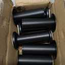 4 Pcs Metal Adjustable Furniture Legs 4.72-7.87 inch, Adjustable Cabinet Legs for Sofa/Bed/Chair/Couch/Dresser/Table,Heavy Duty Bed Replacement Support Legs for Bed Frame/Bed Center Slat (Black)