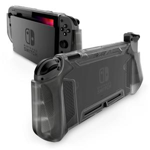 Mumba Dockable Case for Nintendo Switch (2017 Release), [Blade Series] TPU Grip Protective Cover Case Compatible with Nintendo Switch Console and Joy-Con Controller (FrostBlack)
