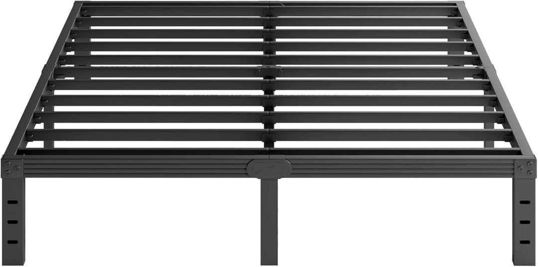 12 Inch High Metal Full Size Bed Frame, Platform Bed Frame Full Size No Box Spring Needed, Easy Assembly, Noise Free, Sturdy, Black