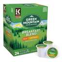 Green Mountain Keurig Coffee K-Cups, 24 Pods Breakfast Blend Decaf) Light Roast
