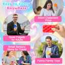 12 Pcs Sensory Worry Stones Textured Anxiety Stones Sensory Tools for Adults Stress Relief Items Autism Gift (Geometric)