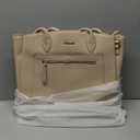 LOVEVOOK Laptop Tote Bag for Women, 15.6 Inch Large Capacity Work Bags Briefcase Purse with Multiple Pockets & Large Bottle Holder, Vegan Leather Business Office Computer Bag for Teacher, Pebble